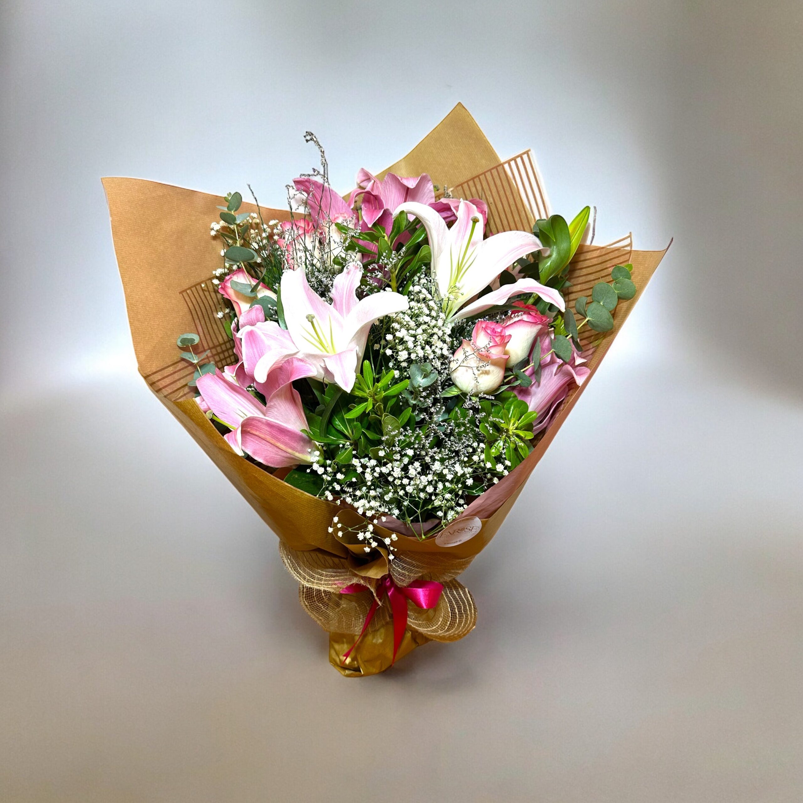 buquê de lírio com rosa buquê de lírio com rosa